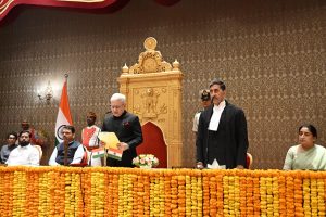 Swearing-in ceremony of Shri Jishnu Dev Varma as Governor of Maharashtra